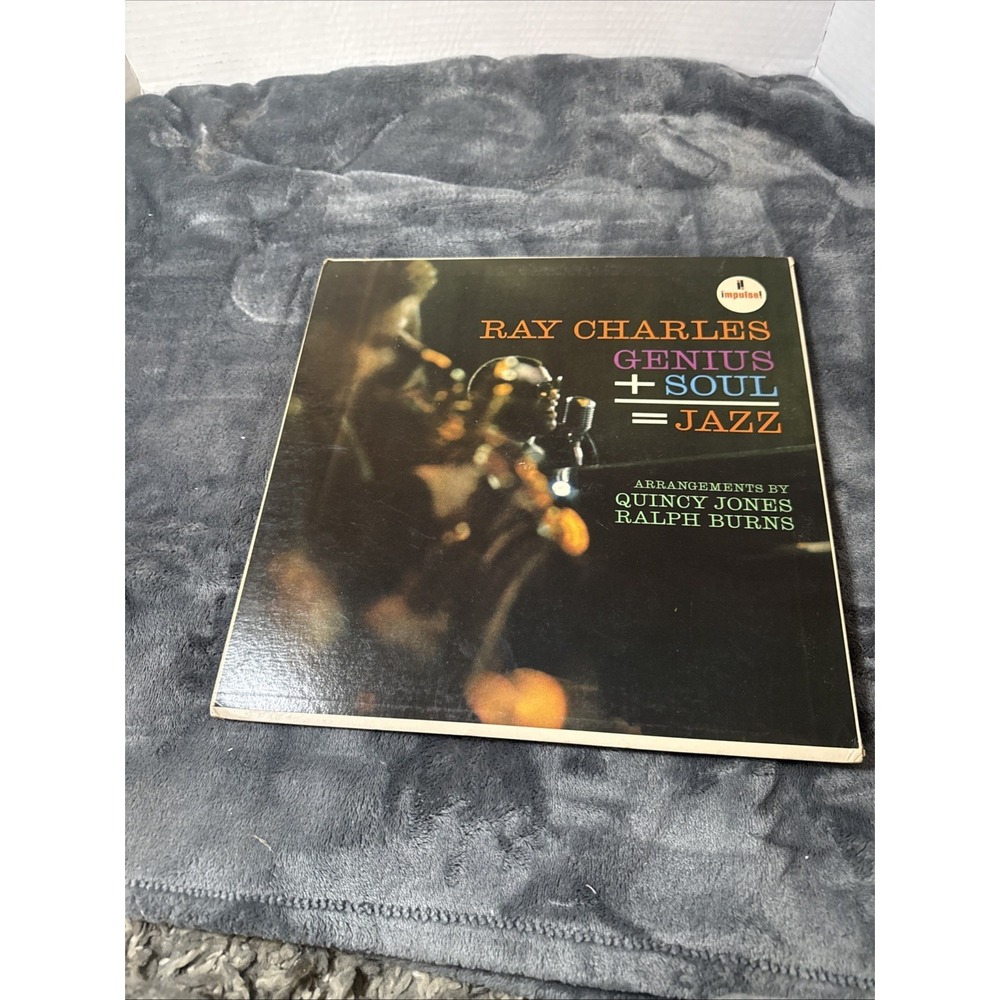 RAY CHARLES genius + soul + jazz, stereo IMPULSE, 1961